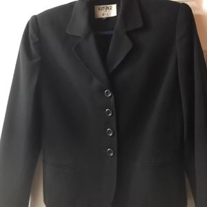 Kasper ASL Petite Black Women's Jacket Blazer